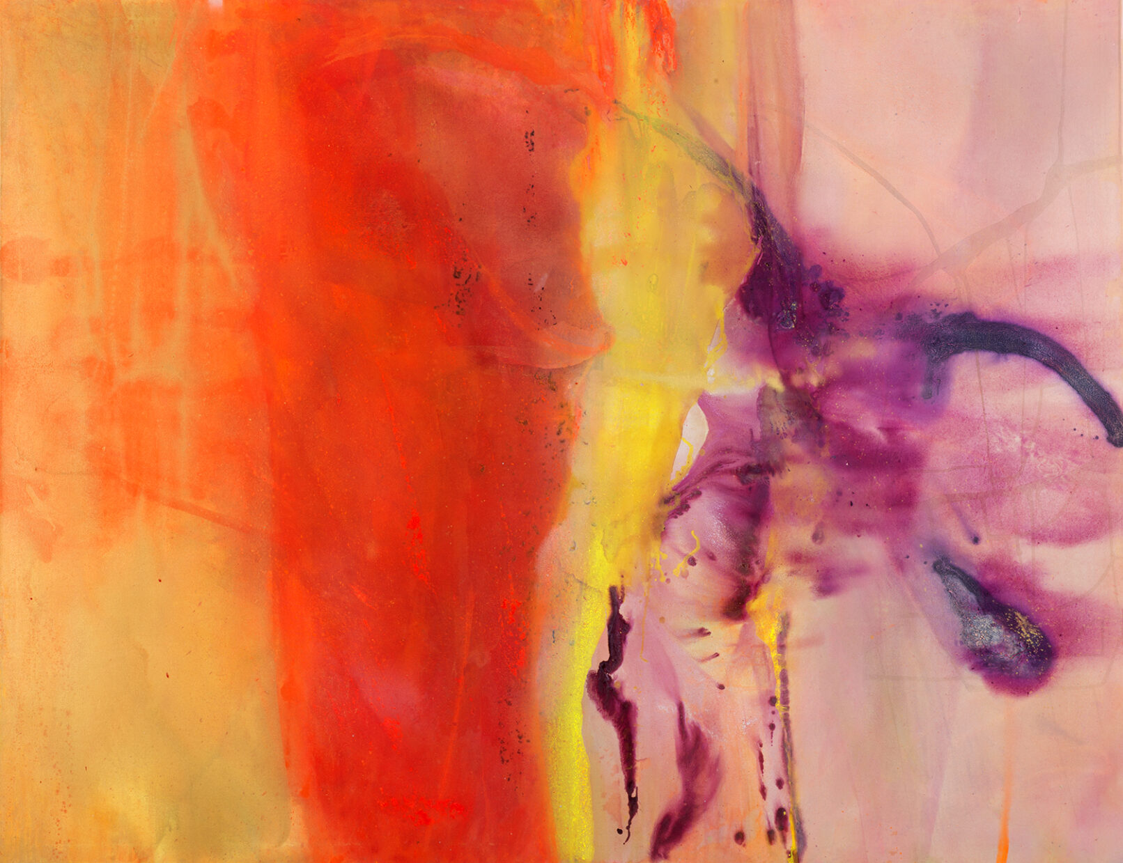 2020-03-02, Veil, Pigment, Acryl auf Leinwand 170 x 220 cm