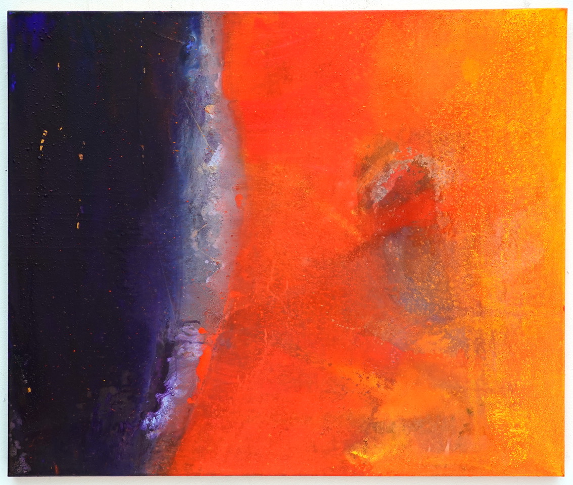 Prometheus, Pigment auf Leinwand, 100 cm x 120 cm